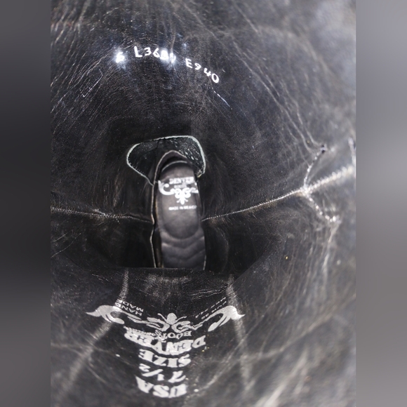 Denver Women's Cowboy Boots Black Studded Embroidered Cowgirl Boots size 7.5 - Picture 13 of 14